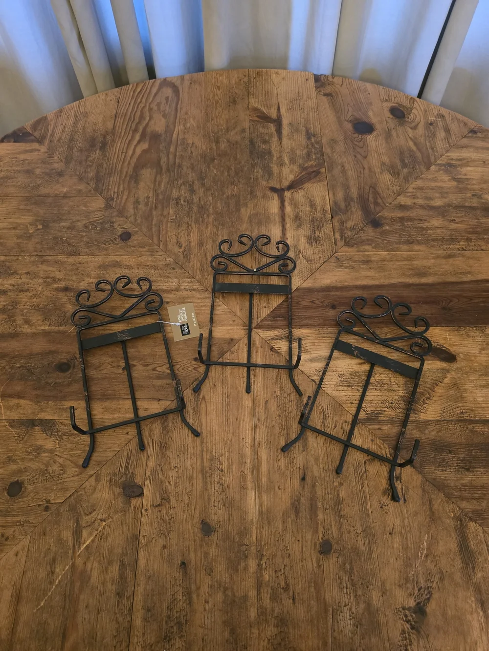 6pc Rustic Wood Framed Chalkboard Set